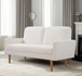 Loveseat Sofa, European Style With Sleek Design, Modern & Vintage Flair, Upholstered 2 Seater Couch