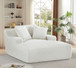 Cloudline - Oversized Chaise Lounge, Modern Comfy Couch With Full Foam Cushioning, Cozy Sleeper Sofabed