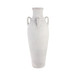 39" Terracotta Floor Vase With Handles - Ivory