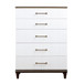 Niles - Chest - White / Cherry