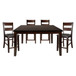 Mantello - 5 Piece Set (Counter Height Table & 4 Chairs) - Cherry
