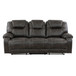 Gainesville - Double Reclining Sofa - Chocolate