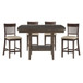 Balin - 5 Piece Set (Table & 4 Side Chairs) - Brown