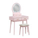 Camilla - Vanity Dresser With Mirror And Stool