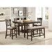 Balin - Counter Height Chair With Double X-Back (Set of 2) - Beige / Brown