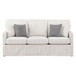 Hampstead - Sofa - White & Gray Stripe