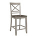 Brightleaf - Counter Height Chair (Set of 2) - Brown / Gray