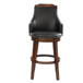 Bayshore - Swivel Pub Height Chair (Set of 2) - Dark Brown / Black