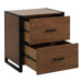 Sedley - File Cabinet - Brown / Black