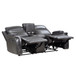 Broomfield - Double Reclining Loveseat With Center Console - Dark Gray