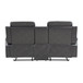 Broomfield - Double Reclining Loveseat With Center Console - Dark Gray