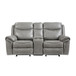 Aram - Double Glider Reclining Loveseat With Center Console, Receptacles And USB Ports