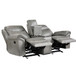 Aram - Double Glider Reclining Loveseat With Center Console, Receptacles And USB Ports
