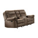 Aram - Double Glider Reclining Loveseat With Center Console, Receptacles And USB Ports