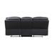 Fabian - Double Reclining Sofa With Center Drop-Down Cup Holders, Receptacles And USB Ports - 2-Tone Gray (Gray / Dark Gray)
