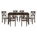 Challis - 7 Piece Pack Dinette Set - Cherry