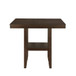 Hutchinson - 5 Piece Counter Height Set - Dark Brown / Beige