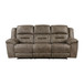 Hazen - Double Reclining Sofa - Brown