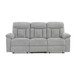 Jules - Double Reclining Sofa - Gray
