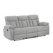 Jules - Double Reclining Sofa - Gray