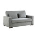 Alta - Convertible Studio Sofa With Pull-Out Bed - Gray