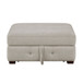 Raife - Storage Ottoman - Taupe