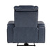 Keziah - Power Reclining Chair With Power Headrest And Storage Arms - Blue