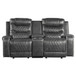 Putnam - Power Double Reclining Loveseat With Center Console, Receptacles And USB Ports