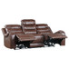 Putnam - Power Double Reclining Sofa With Center Drop-Down Cup Holders, Receptacles And USB Ports