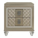 Loudon - Nightstand - Gold / Silver / Champagne