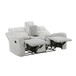 Benton - Double Reclining Loveseat - Light Gray