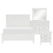 Blaire Farm - 4 Piece Set (Queen Bed, Nightstand, Dresser, Mirror) - White