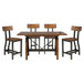 Holverson - 5 Piece Dining Room Set (Table & 4 Side Chairs) - Brown / Gray