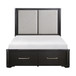 Gilbert - 4 Piece Set (Queen Bed, Nightstand, Dresser, Mirror) - Charcoal