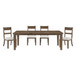 Quinn - 5 Piece Set (Table & 4 Side Chairs) - Dark Brown