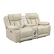 Huron - Power Double Reclining Loveseat With Center Console, Wireless Speakers, LED And Charging Ports