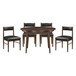 Clive - 5 Piece Dining Room Set (Table & 4 Side Chairs) - Black / Cherry