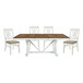 Brunson - 5 Piece Dining Room Set (Table & 4 Side Chairs) - Oak / White