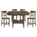 Balin - 5 Piece Dining Room Set (Table & 4 Side Chairs) - Brown