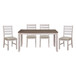 Ithaca - 5 Piece Dining Room Set (Table & 4 Side Chairs) - Brown