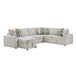 Myrtle - 3 Piece Sectional With Pull-Out Bed And Hidden Storage - Beige