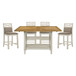 Maribelle - 5 Piece Dining Room Set (Table & 4 Side Chairs) - Gray / Light Brown