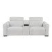 McPherson - Power Double Reclining Loveseat With Center Console And Power Headrests, Charging Ports - Cloud