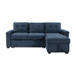 Barbara - Reversible Sectional With Hidden Storage And Pull-Out Bed - Blue