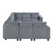 Walterboro - Sectional With Storage, Storage Pouches And Charging Ports