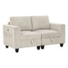 Walterboro - Loveseat With Storage, Storage Pouches And Charging Ports