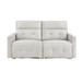 Salida - Power Double Reclining Loveseat With Power Headrests - White