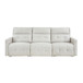 Salida - Power Double Reclining Sofa With Power Headrests - White