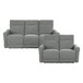 Edition - Power Sofa & Loveseat - Gray