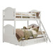 Clementine - Twin / Full Bunk Bed With Twin Trundle - White